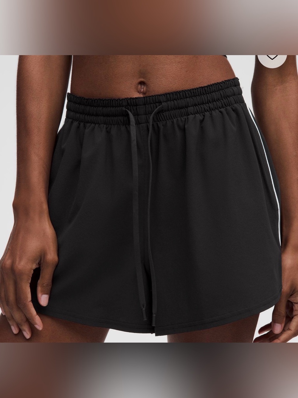 NWT Lululemon Court Rival Relaxed High-Rise Shorts 3” in Black/White size 10